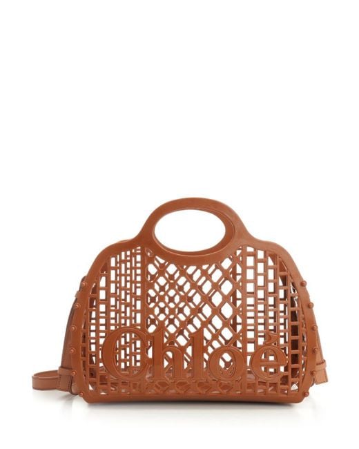 Chloé Brown "chloé Cage" Tote Bag