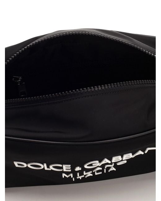 Dolce & Gabbana Black Wash Bag With Logo