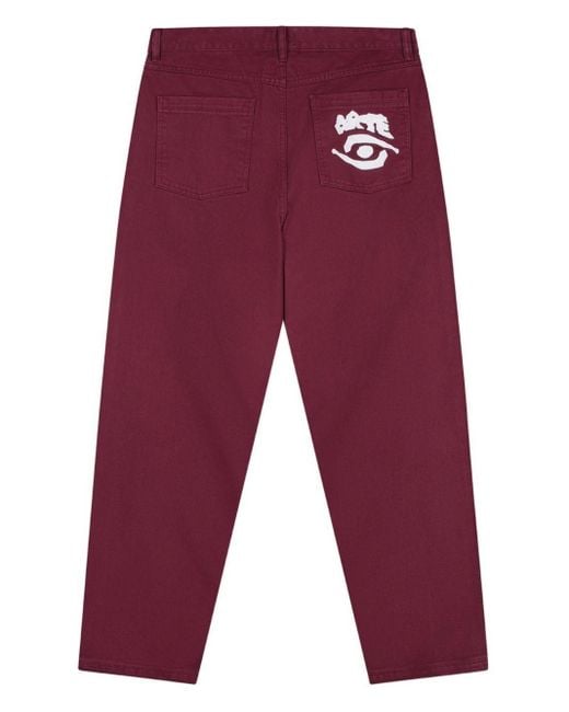 Arte' Red Denim Jeans for men