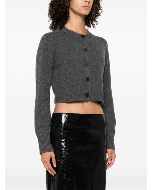 Loulou de Saison Gray "zephir Lds" Short Cardigan