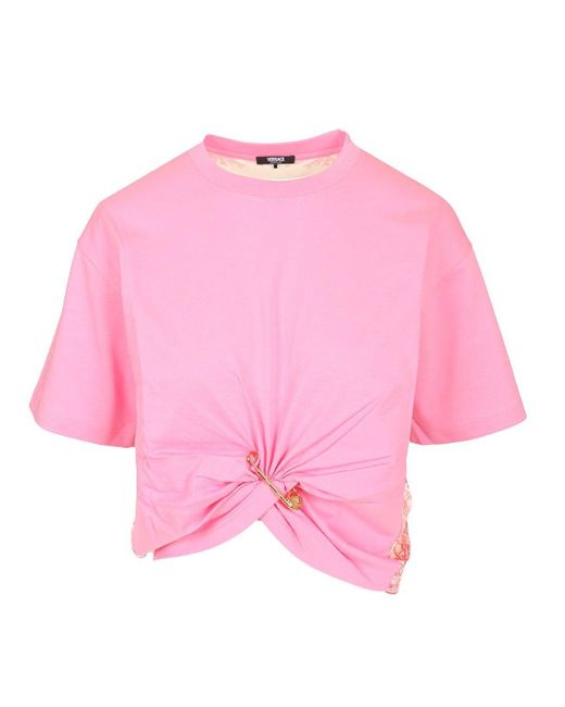 Versace Pink Cotton Jersey T-shirt