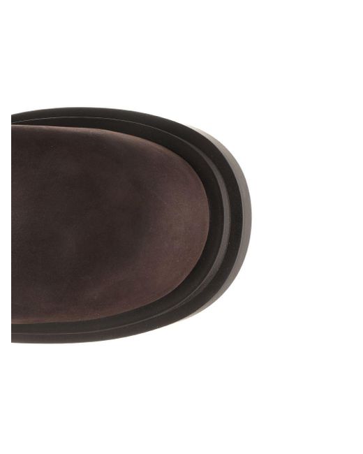 Rick Owens Brown Suede Pull-on Boots