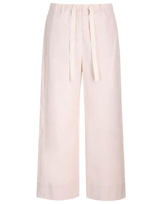 Max Mara Pink Cotton Trousers