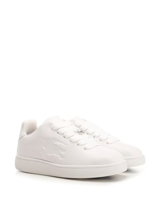 Burberry White "box" Leather Sneakers