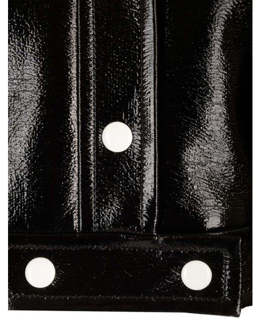 Courreges Black Vinyl Re-Edition Jacket