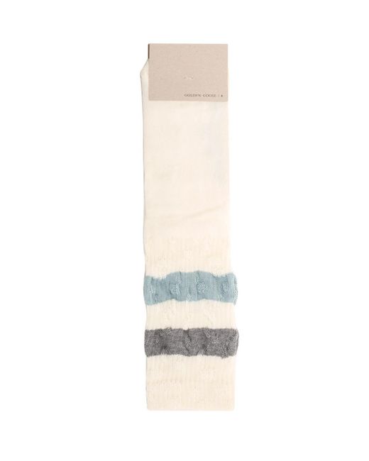 Golden Goose Deluxe Brand White Cotton Socks