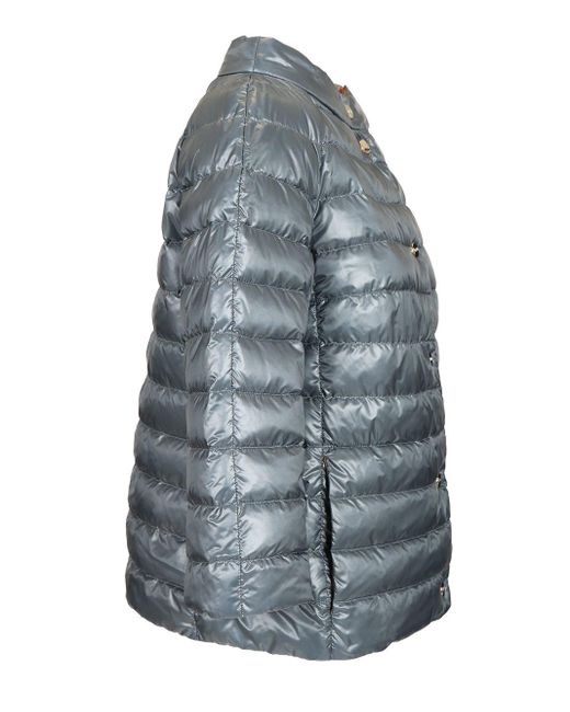 Herno Blue Reversible Padded Jacket