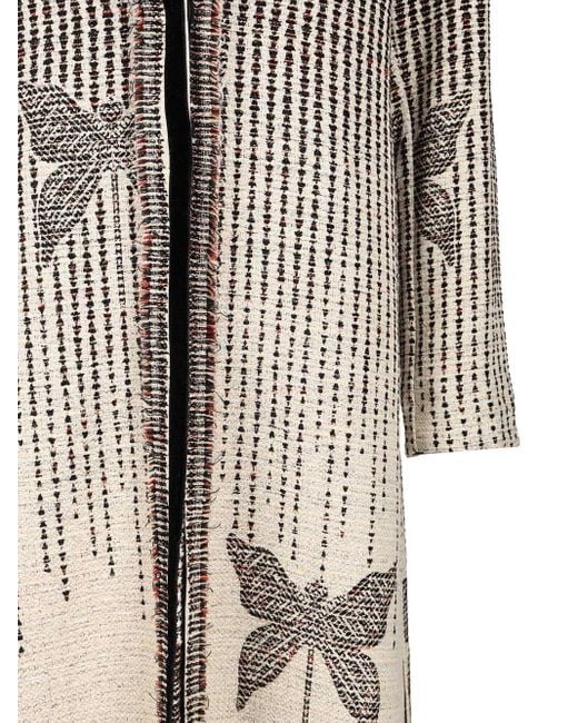 Forte Forte Gray "libelle" Jacquard Coat