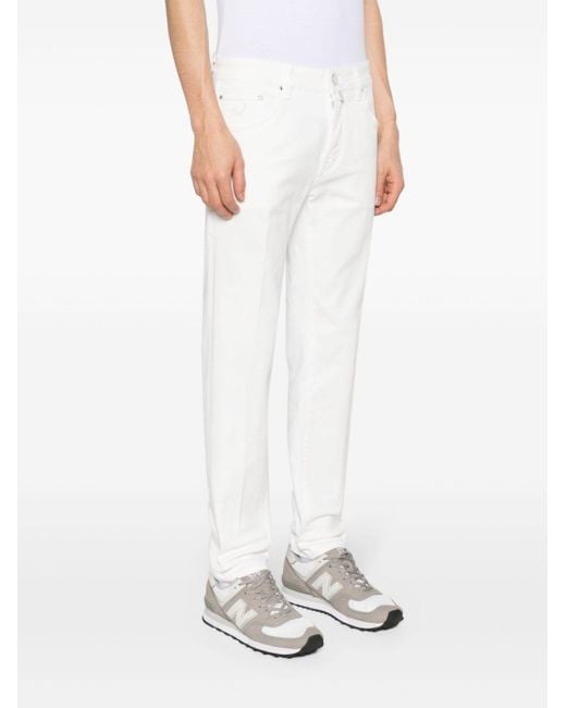Jacob Cohen White "scott" Trousers for men