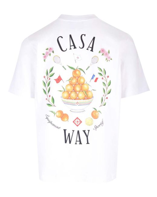 Casablancabrand White "casa Way" T-shirt