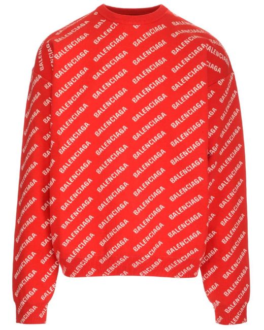 balenciaga red sweater