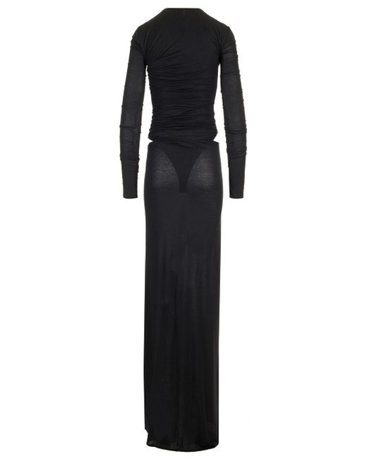 ワンピース THE ATTICO DRAPED DRESS The Attico Long draped jersey dress | The Fashion Square