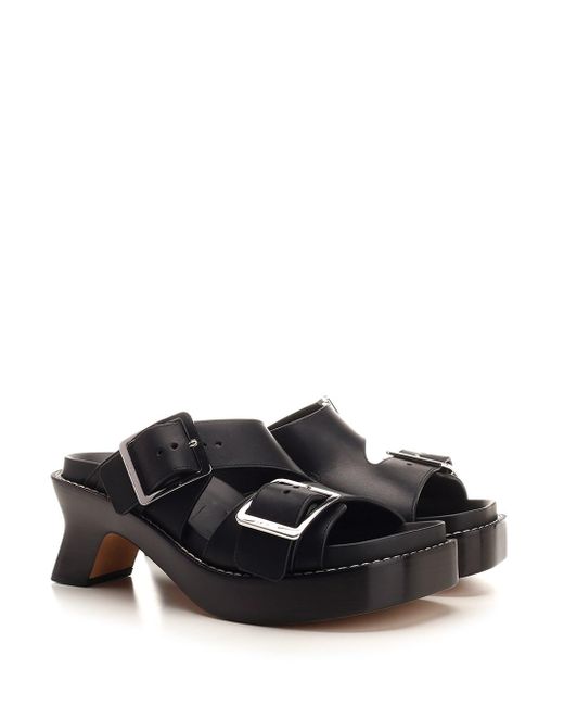 Loewe Black "ease" Sandals