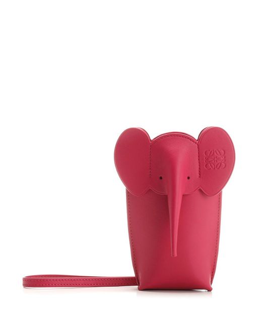 Loewe Red Elephant Pouch | Lyst Canada