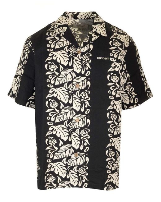 Carhartt Black "s/s Floral" Shirt for men