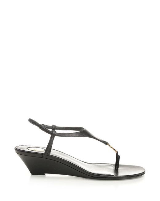 Saint Laurent Black "cassandre" Wedges