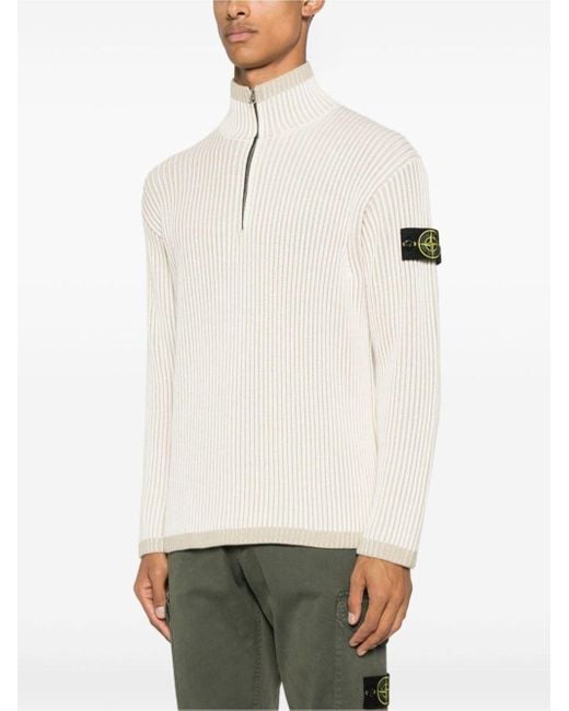 Half zip sweater stone island clearance
