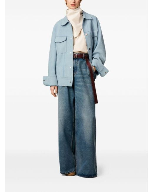 AMI Blue Suede Jacket