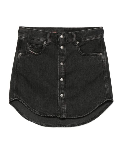 DIESEL Black De-ard Miniskirt
