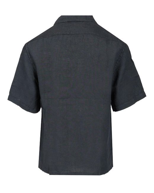 Barena Blue Mola Linen Shirt for men