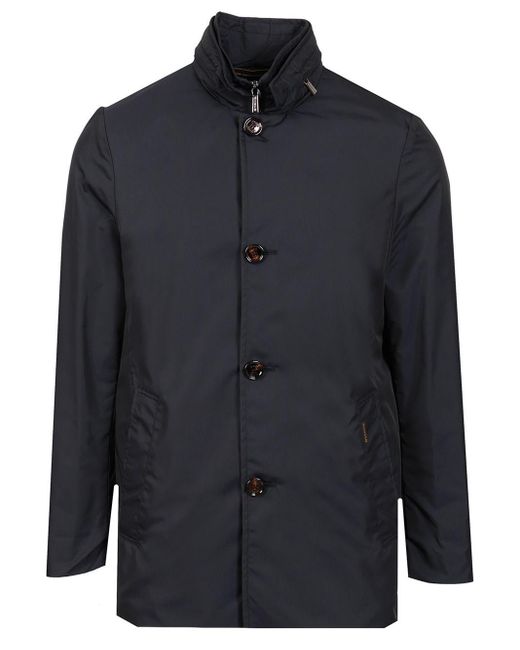 Moorer Blue "borromini" Long Jacket for men