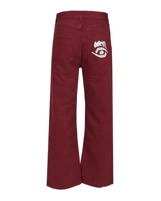 Arte' Red Denim Jeans for men