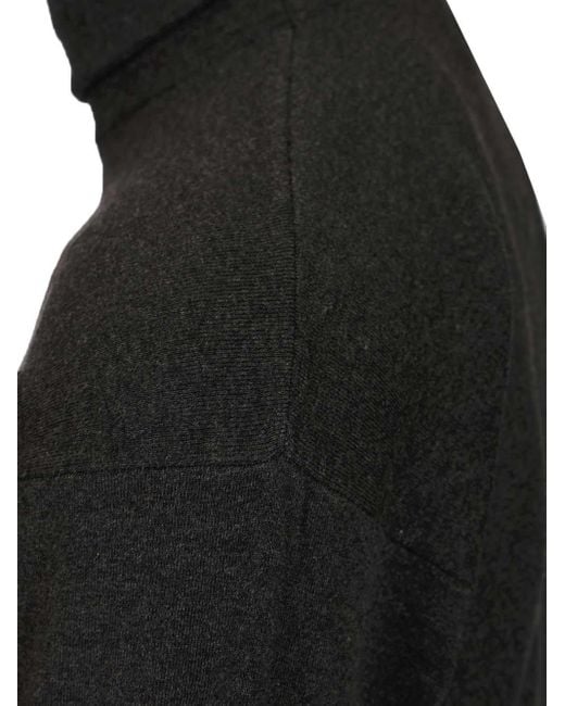 Lemaire Black High-neck Wool Sweater for men