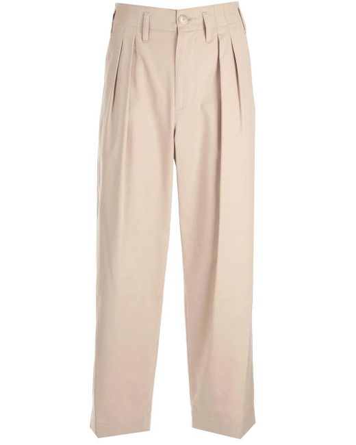 AURALEE Twill Baggy Trousers in Natural for Men | Lyst