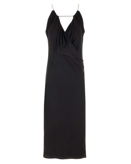 Givenchy Black Jersey Midi Dress