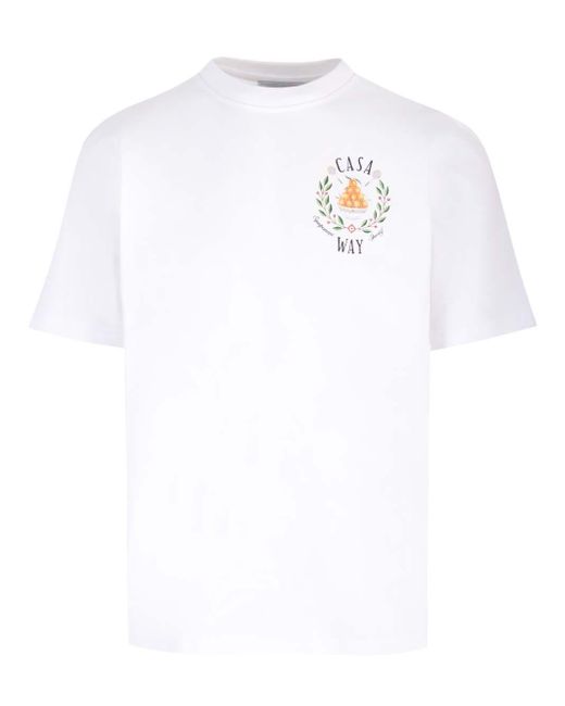 Casablancabrand White "casa Way" T-shirt