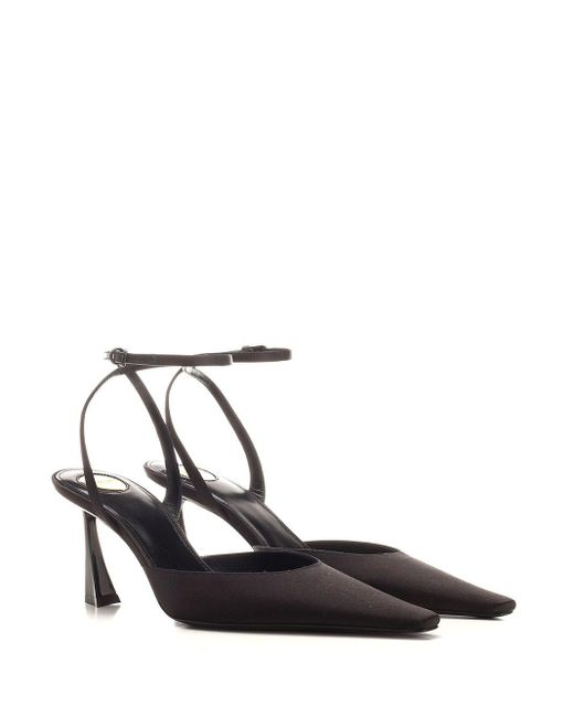 Saint Laurent White Aimée Pumps