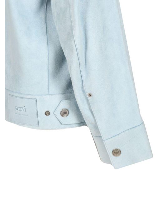 AMI Blue Suede Jacket