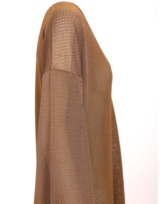 ワンピース The Attico Openwork mini dress The Attico Openwork Mini Dress in Natural | Lyst
