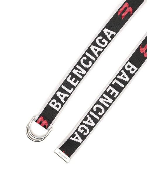 Balenciaga White "d Ring" Belt