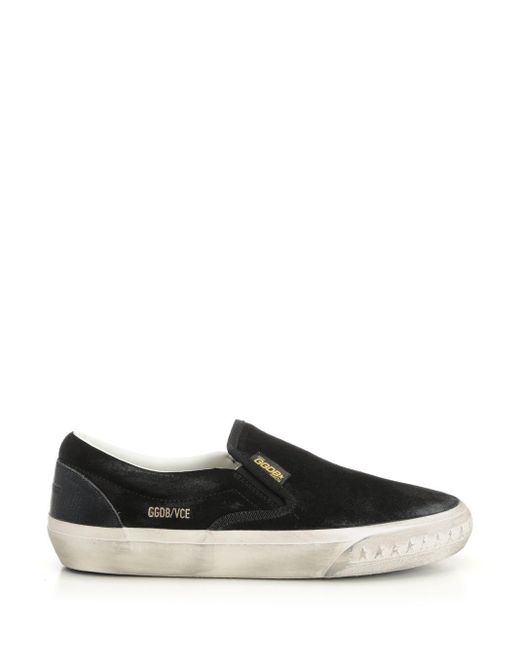 ★Golden ★ VCE Suede Sneakers Black GWF00306F006949901 Men's VCE Penstar in black suede with black leather heel tab