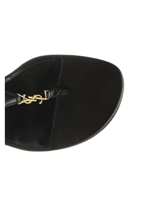 Saint Laurent Black "cassandre" Wedges