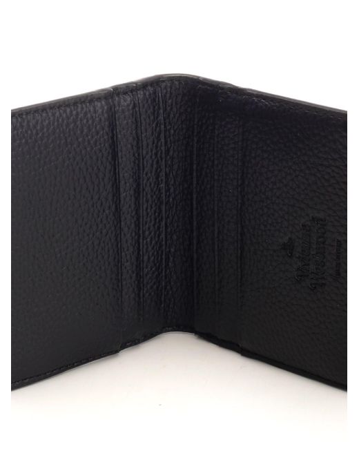 Vivienne Westwood Black Bi-fold Eco-leather Card Holder