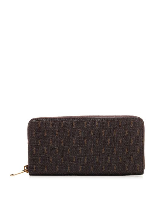 Saint Laurent Monogram Continental Wallet Wallets Brown
