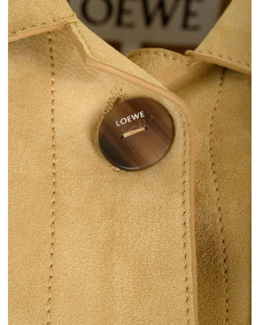 Loewe Natural Suede Jacket With Lapels