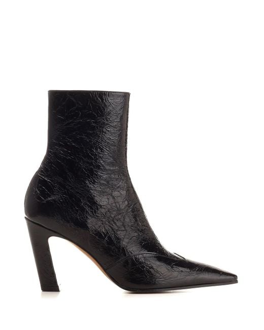 Khaite Black Nevada Low Ankle Boots