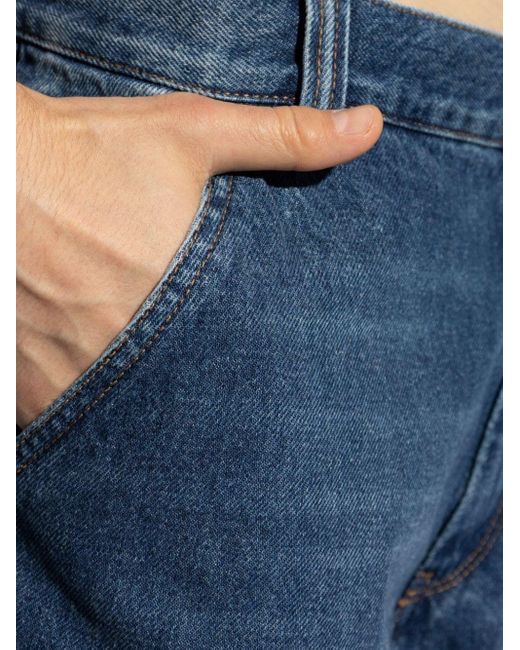 Isabel Marant Blue Jorama Baggy Fit Jeans for men