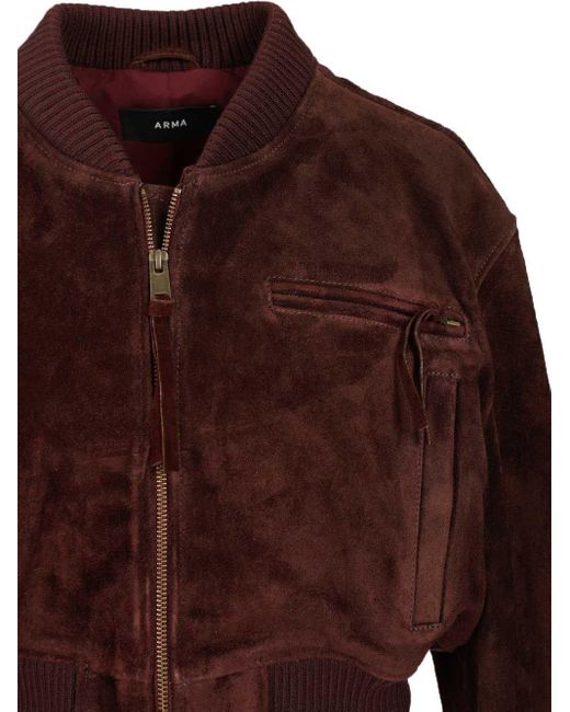 Arma Brown Elettra Suede Jacket