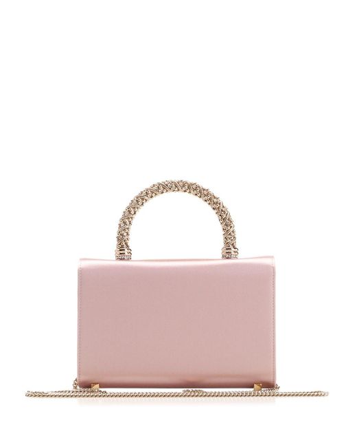 Roger Vivier Pink Mini "flower Jewel" Hand Bag