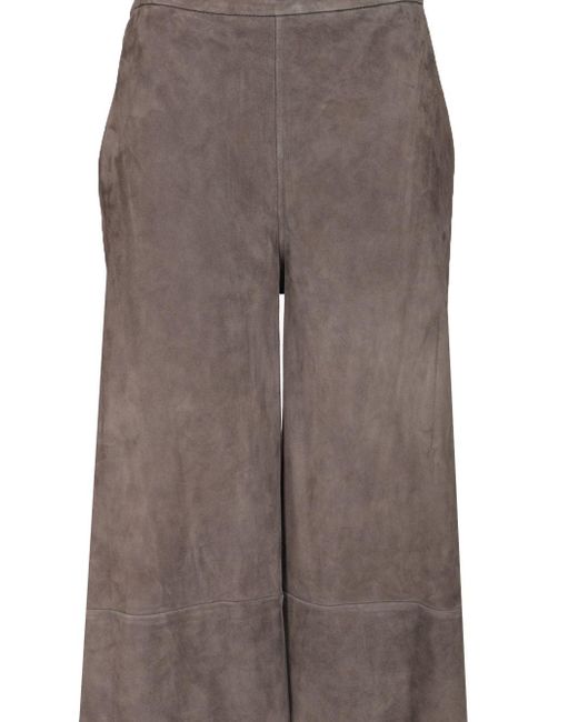 Forte Forte Brown Lightweight Suede Trousers
