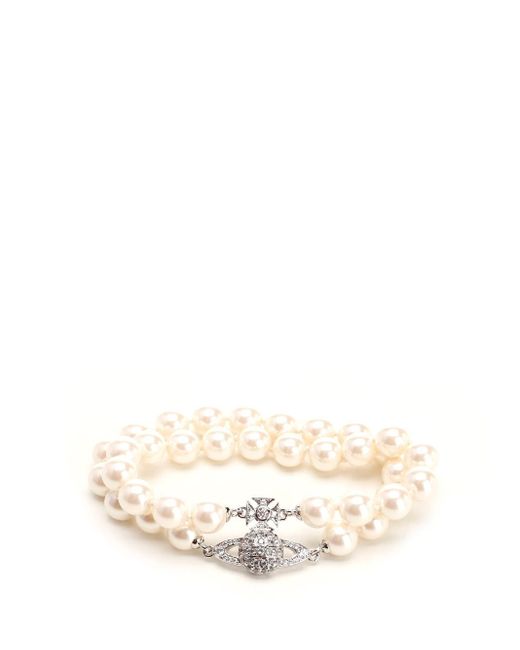 Vivienne Westwood Natural Three-row Pearl Bracelet