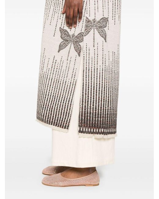 Forte Forte Gray "libelle" Jacquard Coat