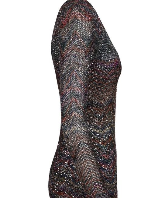 Missoni Black V-neck Mini Dress