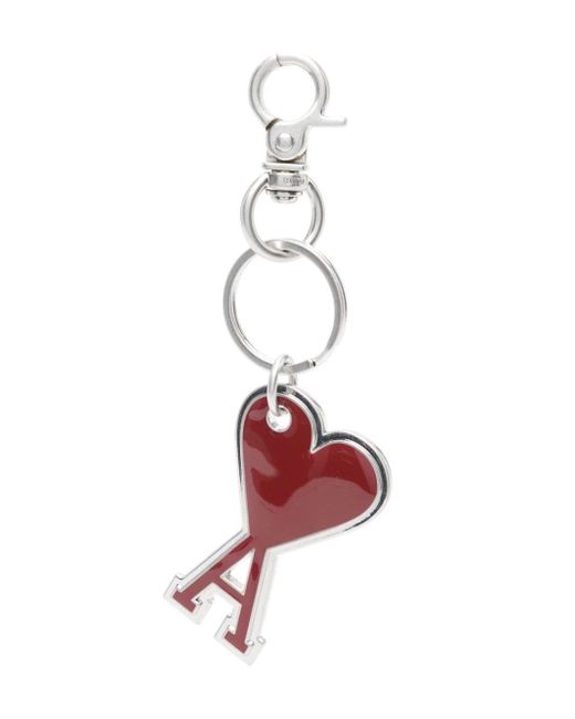 AMI White Key Ring With Carabiner