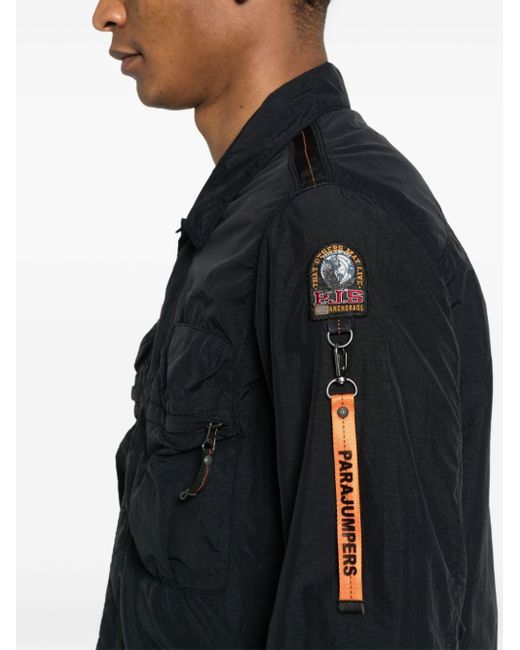 Parajumpers Black Millard Overshirt Jacket for men