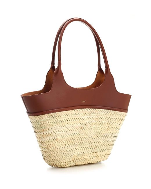 A.P.C. Brown "penier Tanger" Basket Bag